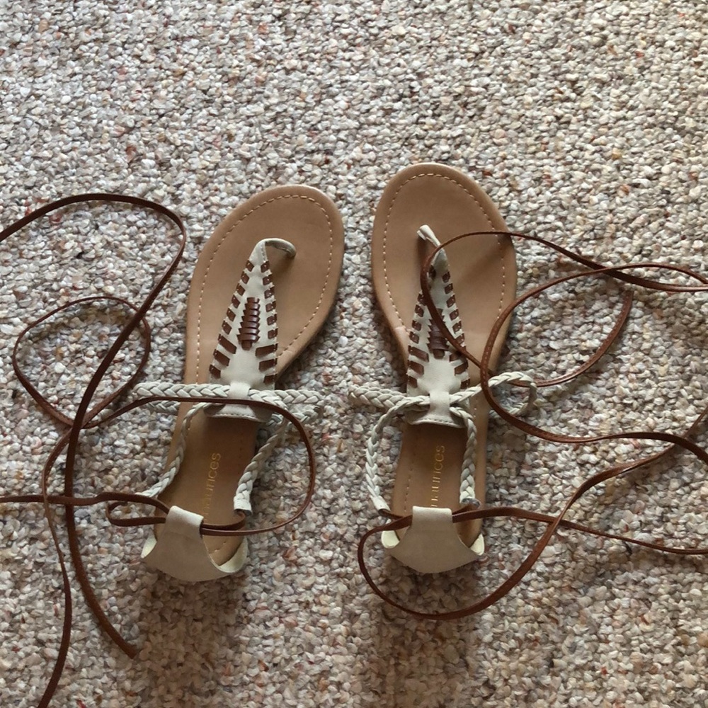 Lace-up sandals
